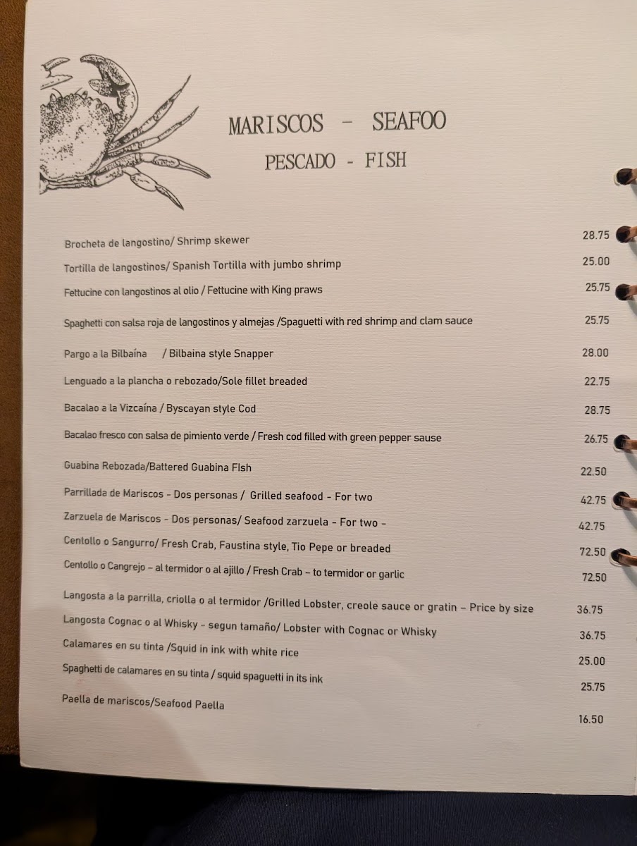 Menu The House Of Seafood - Acha-1