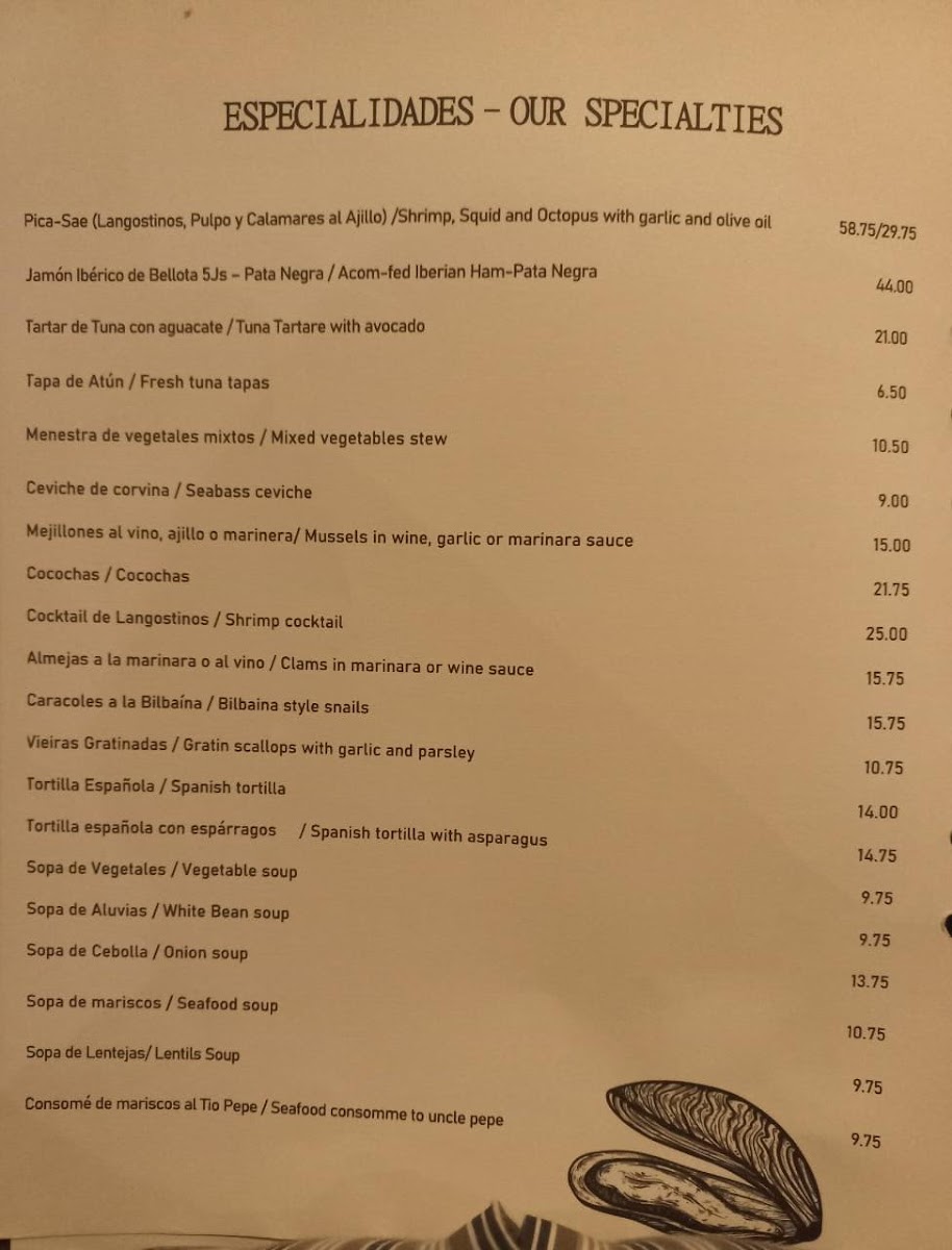 Menu The House Of Seafood - Acha-10