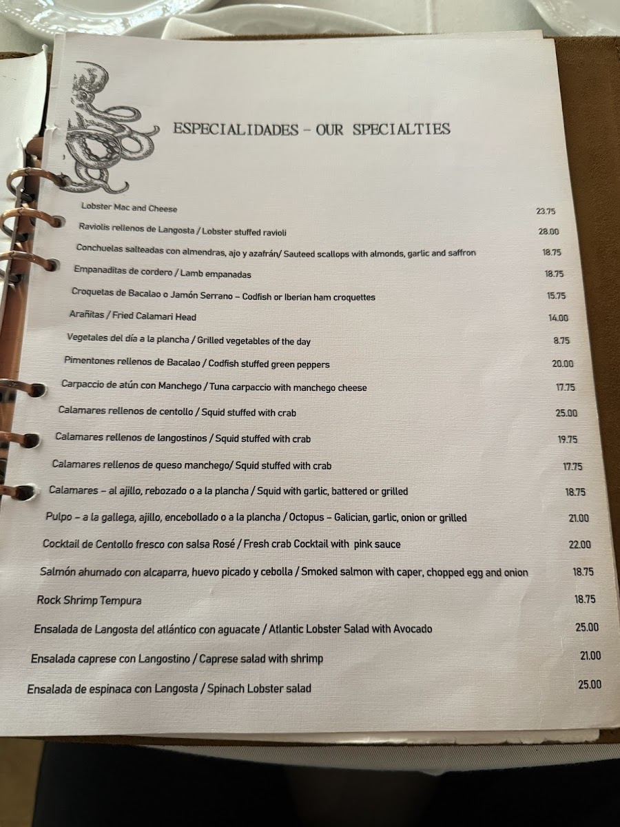 Menu The House Of Seafood - Acha-3